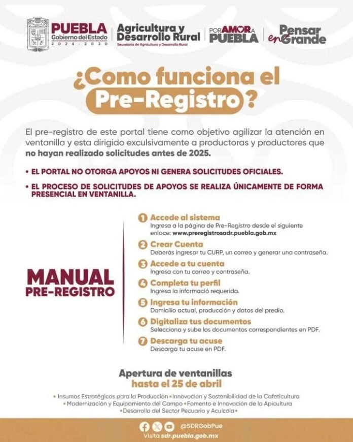 Productores de Juan C. Bonilla pueden acceder a programas estatales para el campo