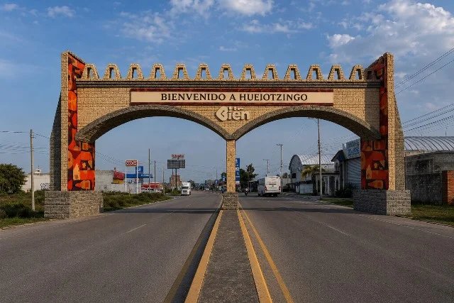 ROBERTO SOLÍS TRANSFORMA LOS ACCESOS DE HUEJOTZINGO CON LA CONSTRUCCIÓN DE DOS ARCOS DE IDENTIDAD – Entérate Puebla